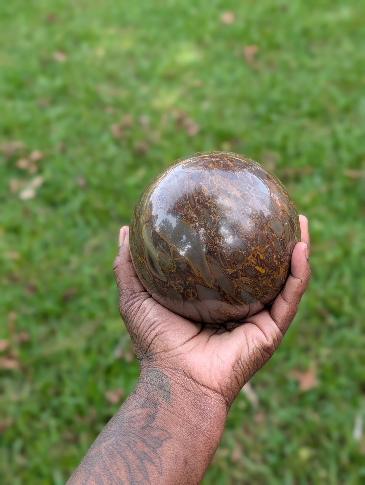 Bamboo Jasper Sphere