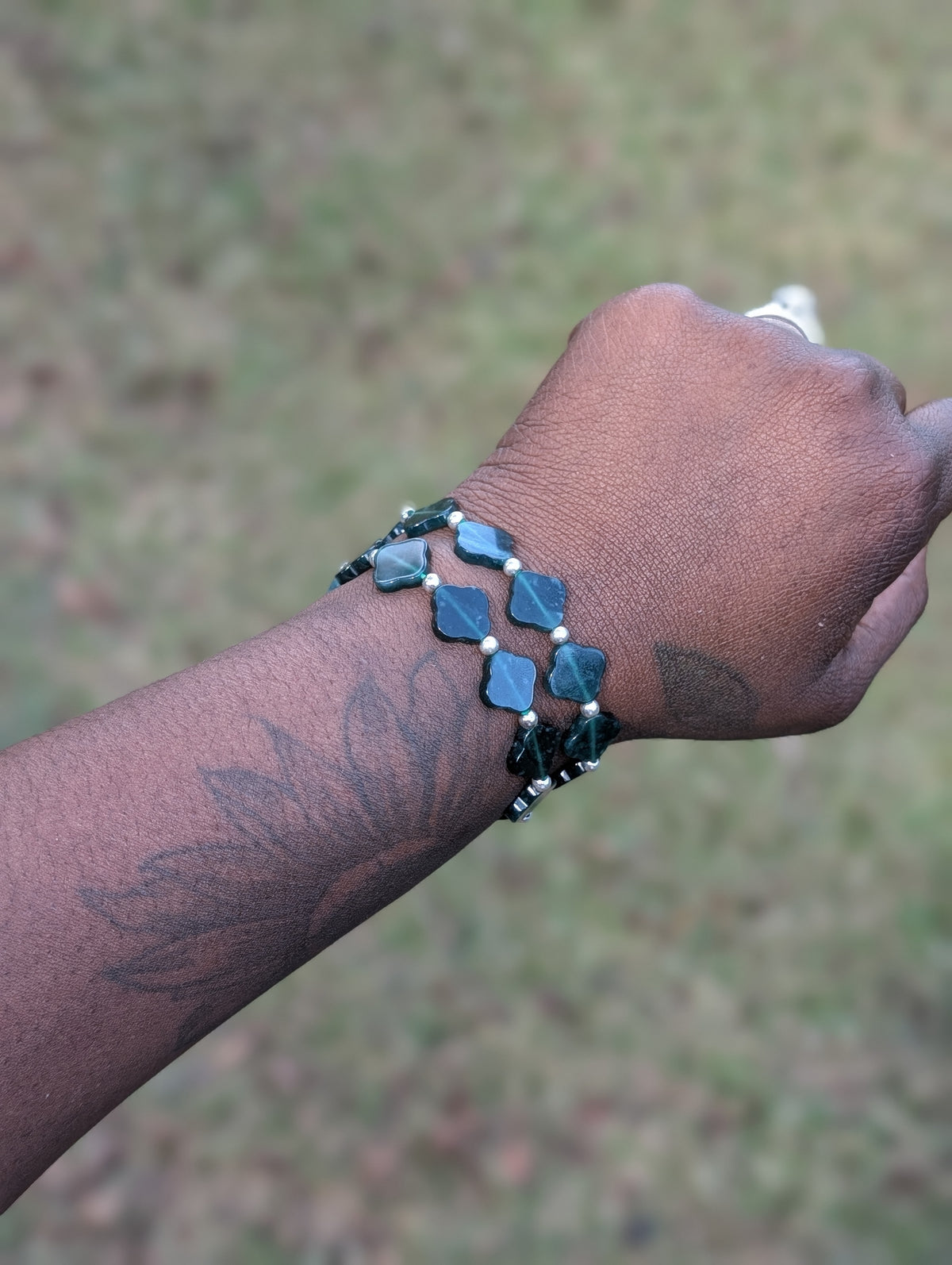 Jade Clover Bracelet