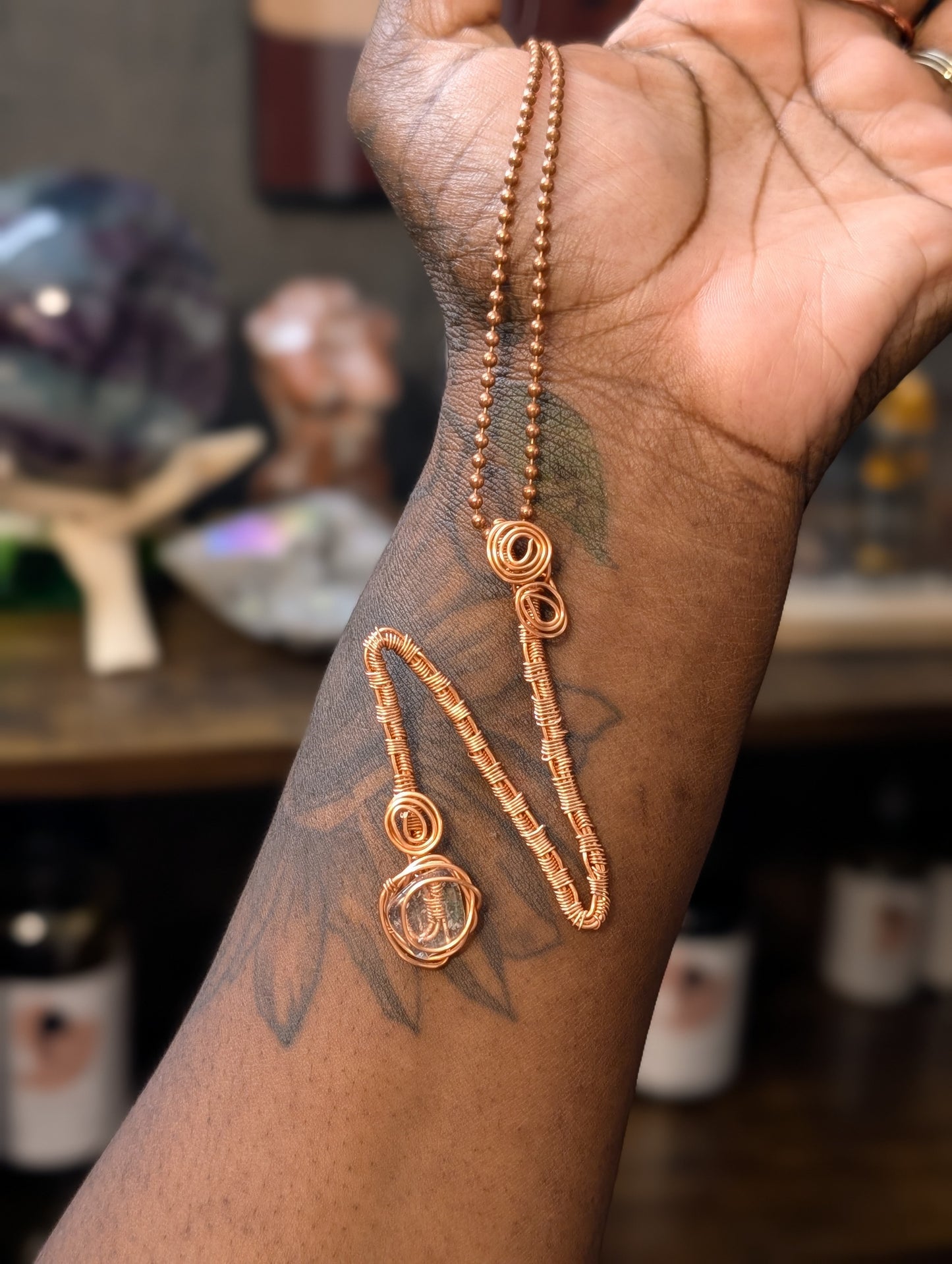 Wire-Wrapped Initial Pendant