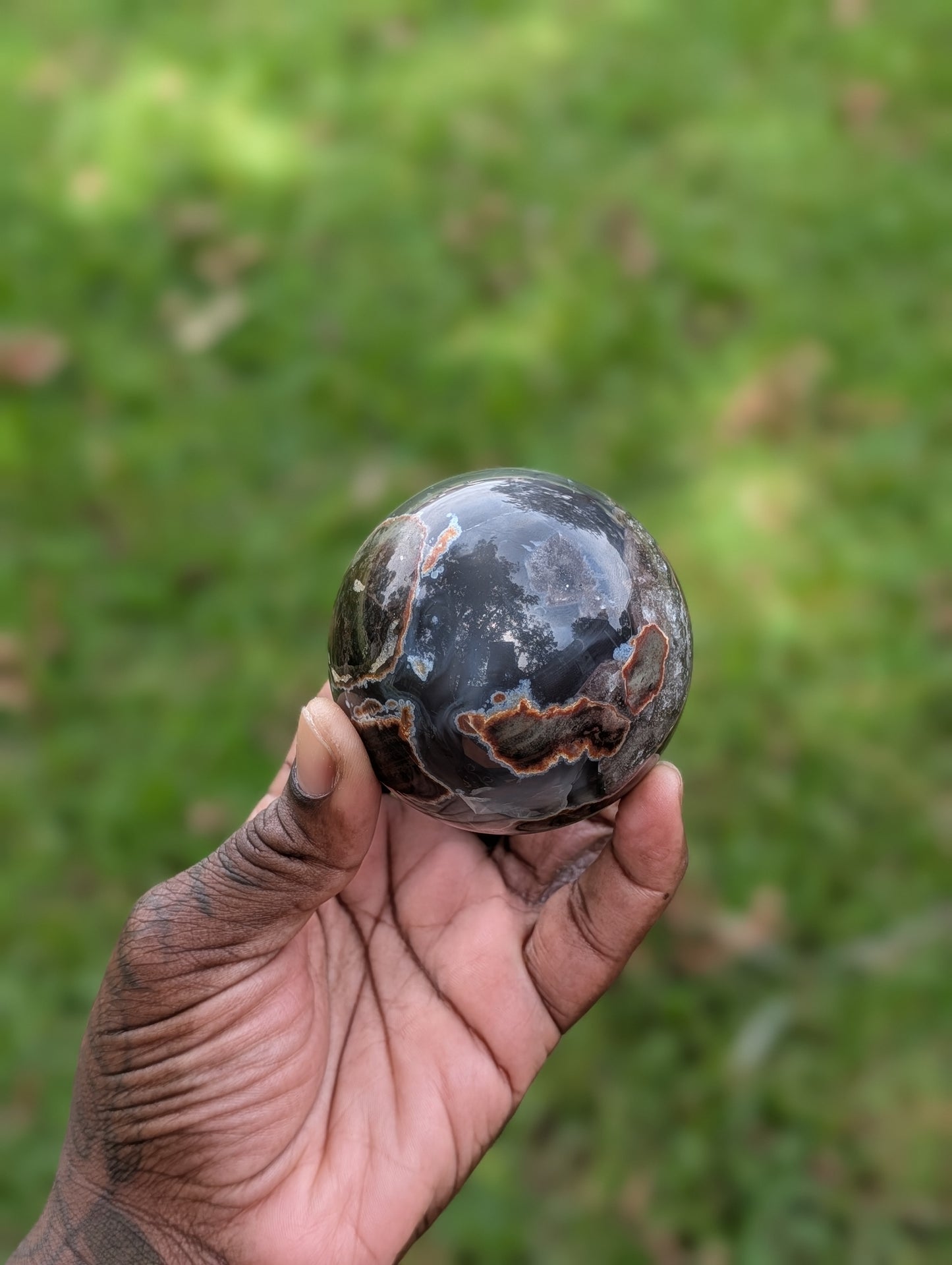 Football Agate Sphere