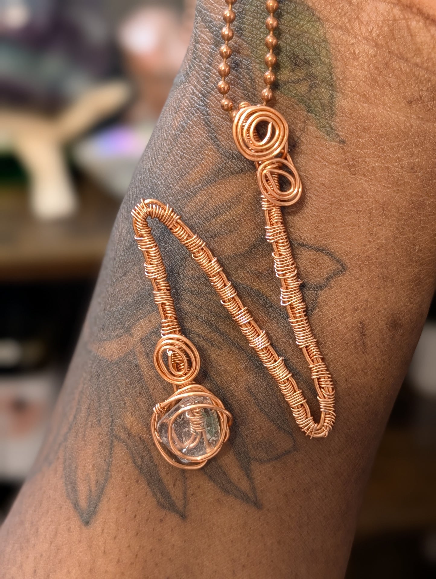 Wire-Wrapped Initial Pendant
