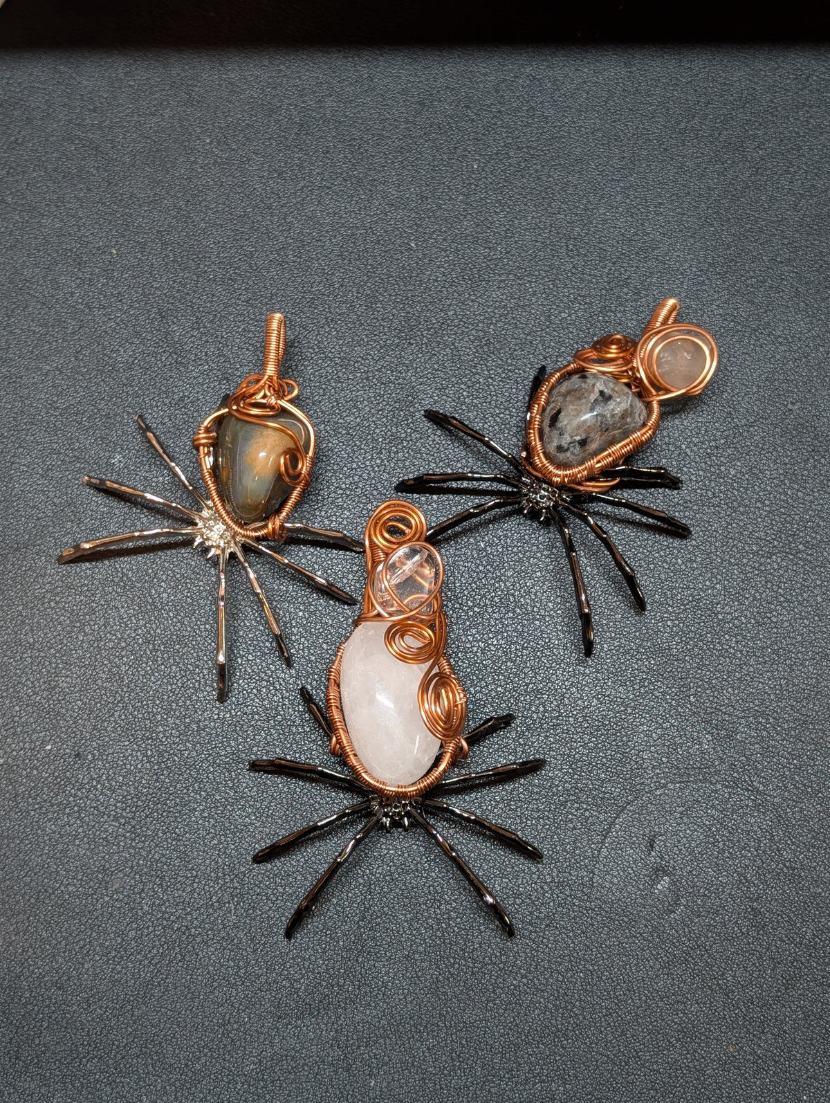 Wire-Wrapped Spider Pendant