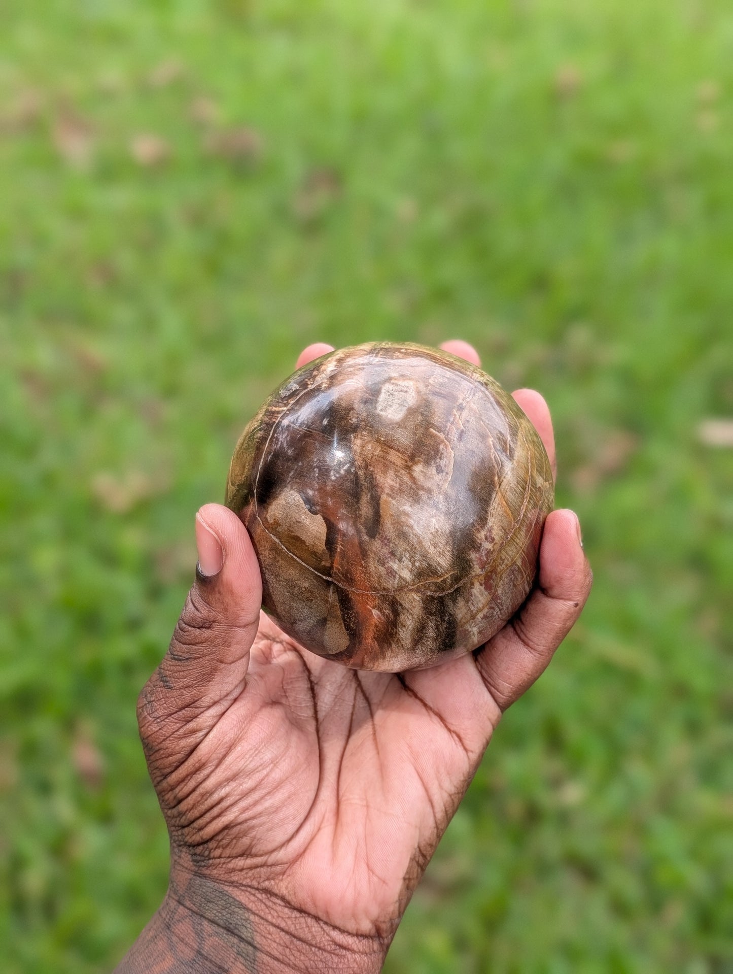 Money Agate Sphere