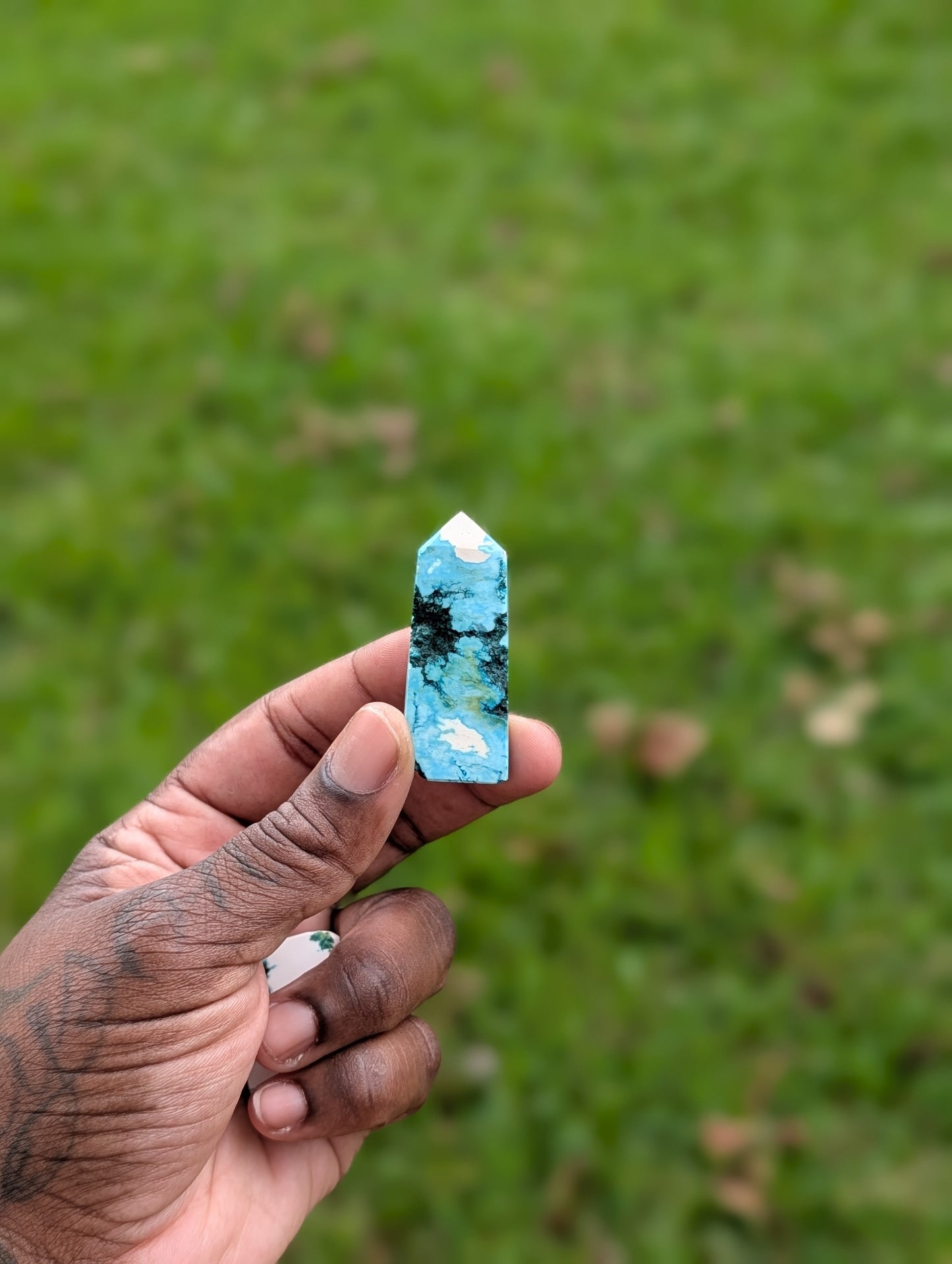 Turquoise Matrix Mini Tower