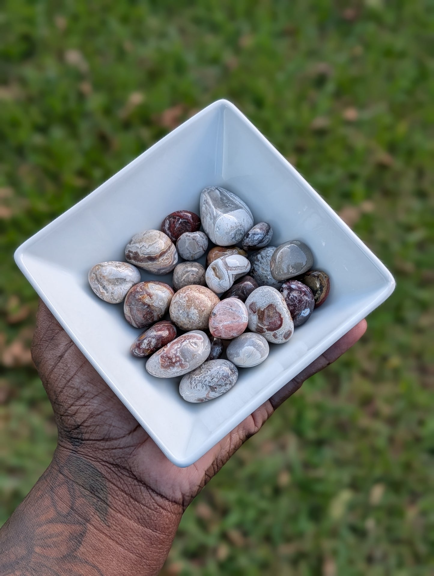 Mexican Crazy Lace Agate Tumble