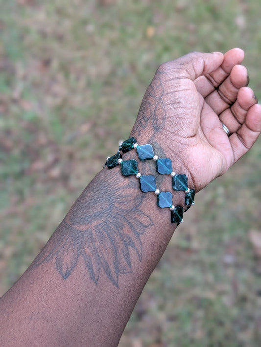 Jade Clover Bracelet