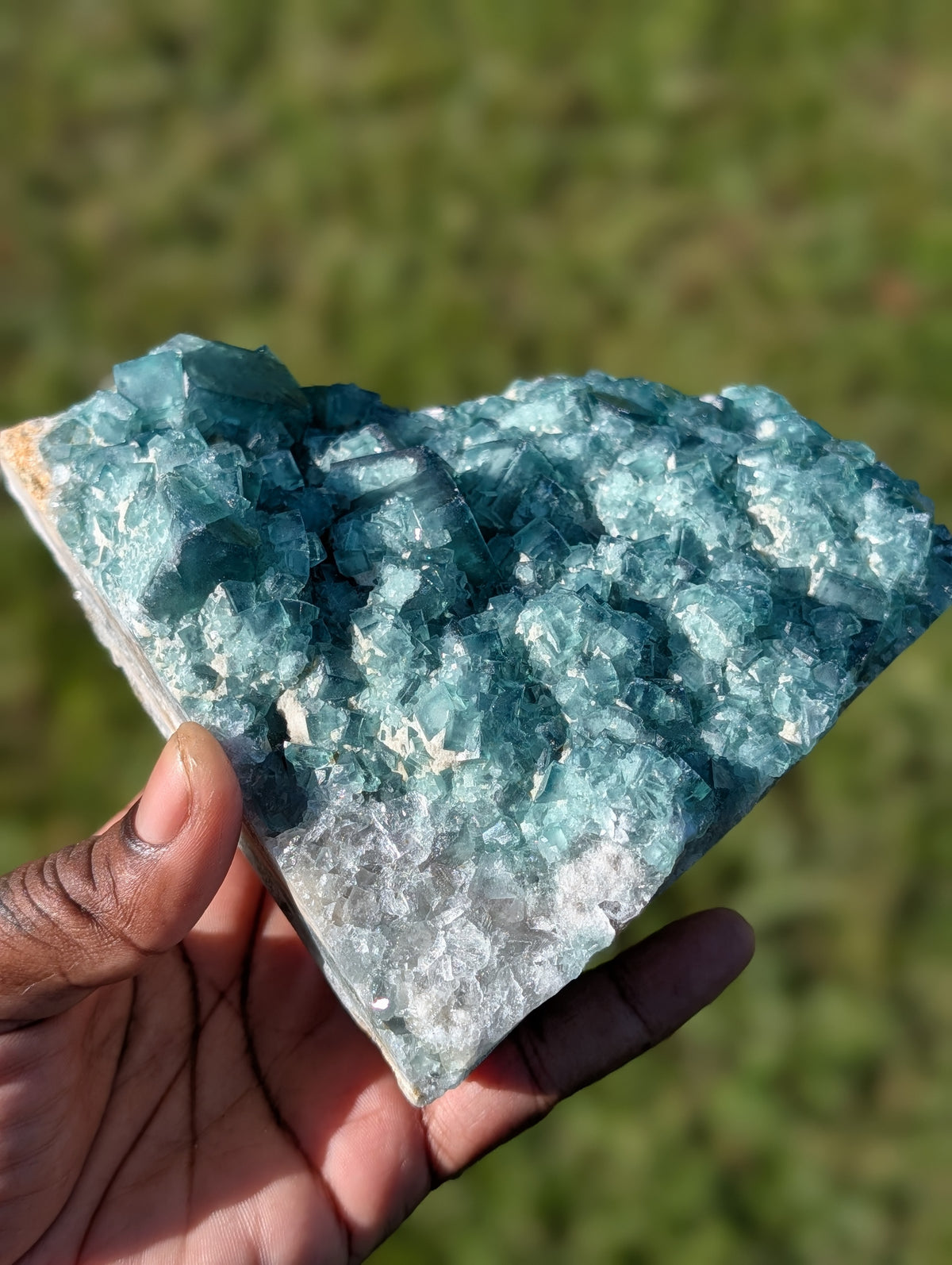 Green Fluorite Cluster