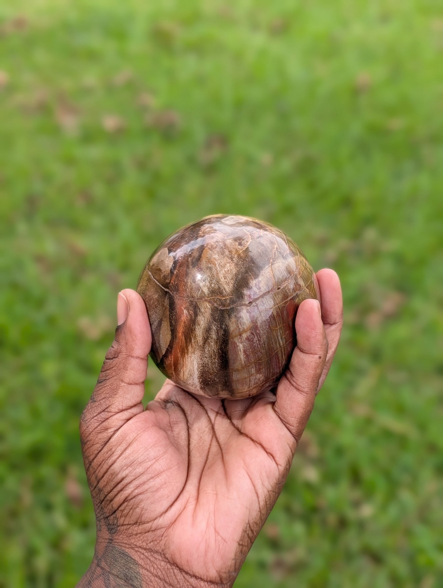 Money Agate Sphere