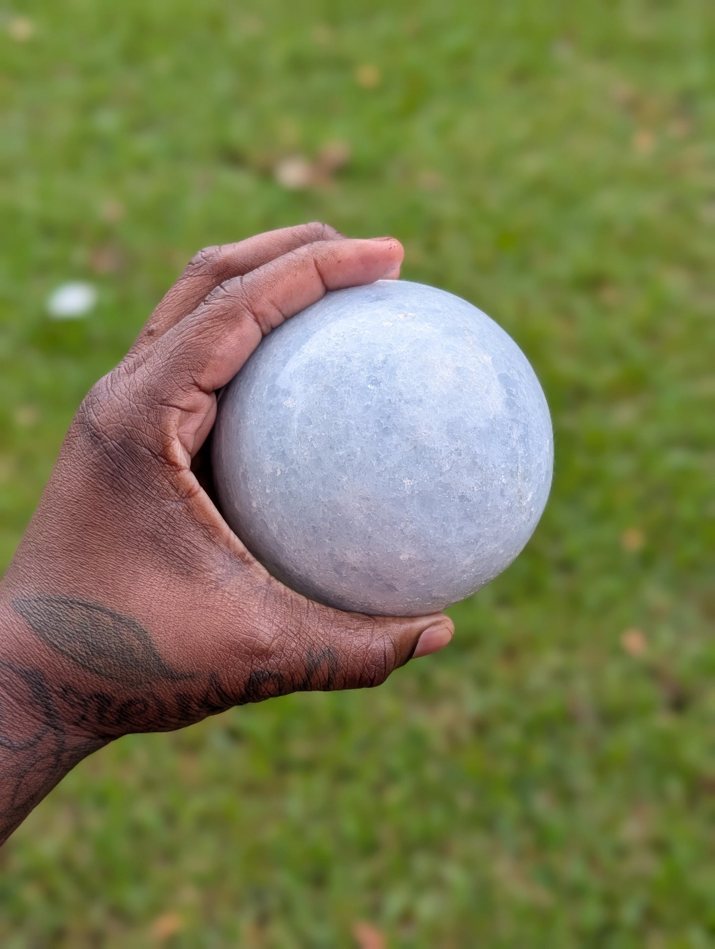 Blue Calcite Sphere