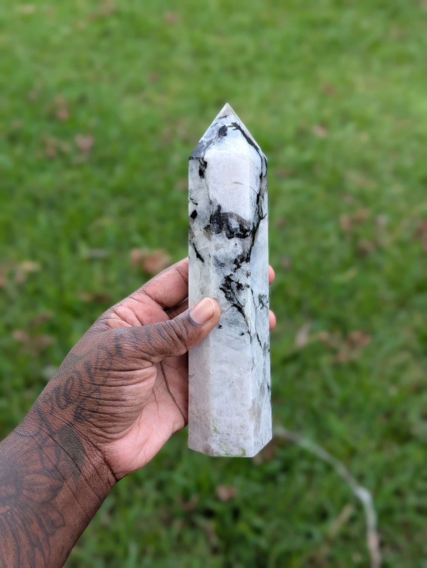 Medium Rainbow Moonstone Tower