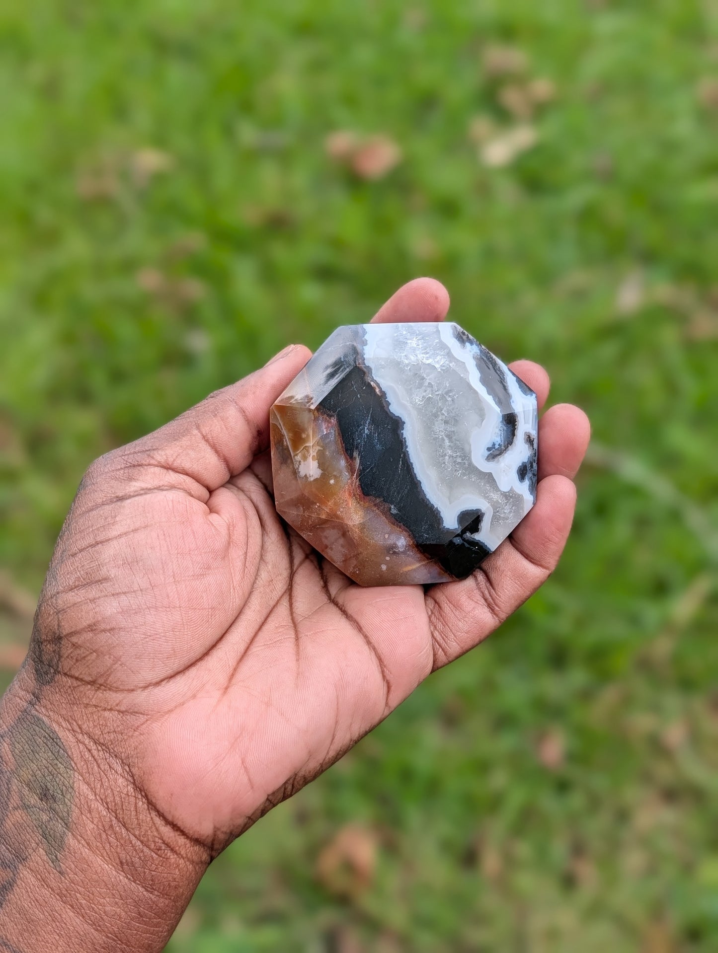 Black Stripe Agate Diamond