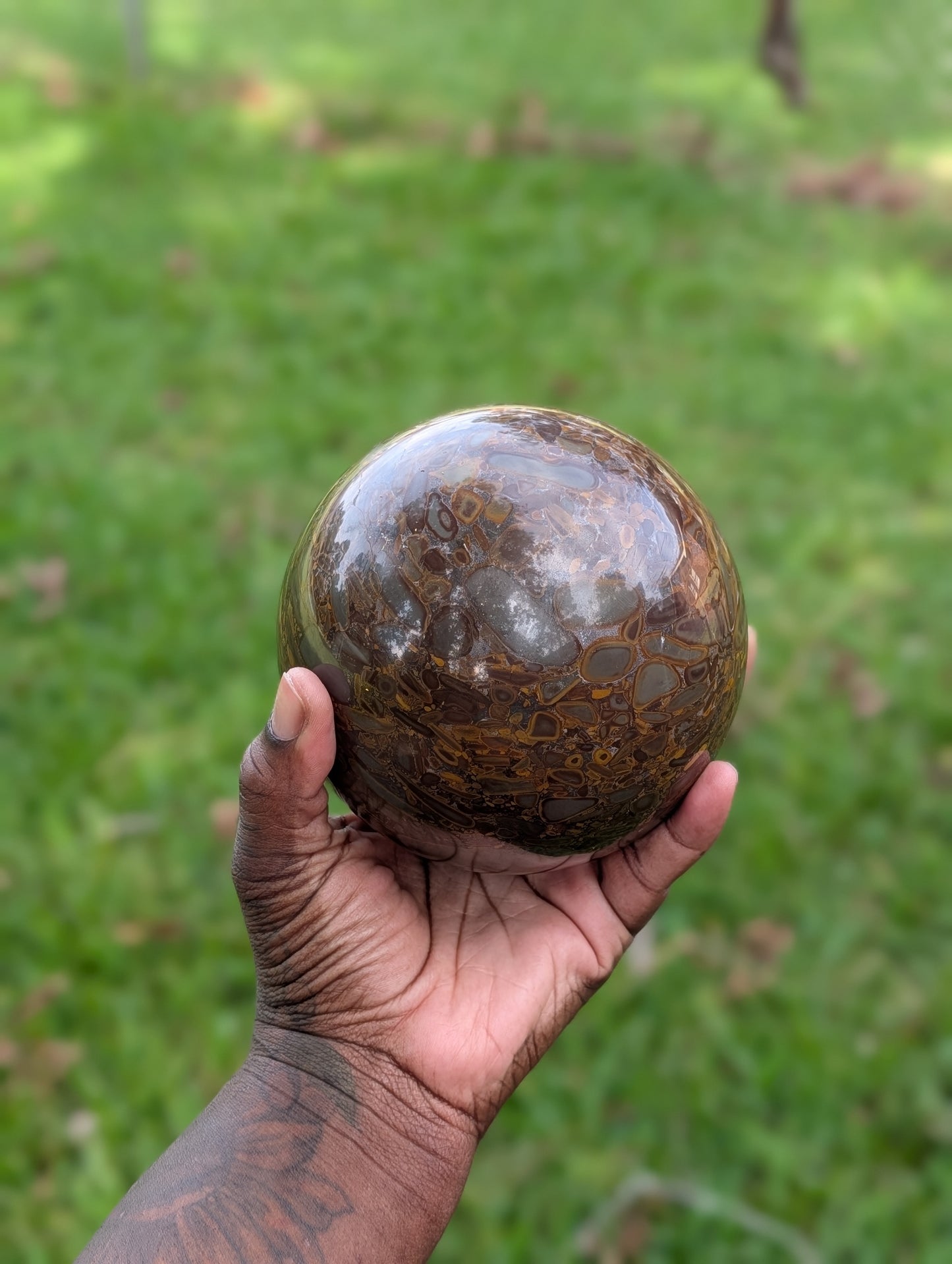 Bamboo Jasper Sphere