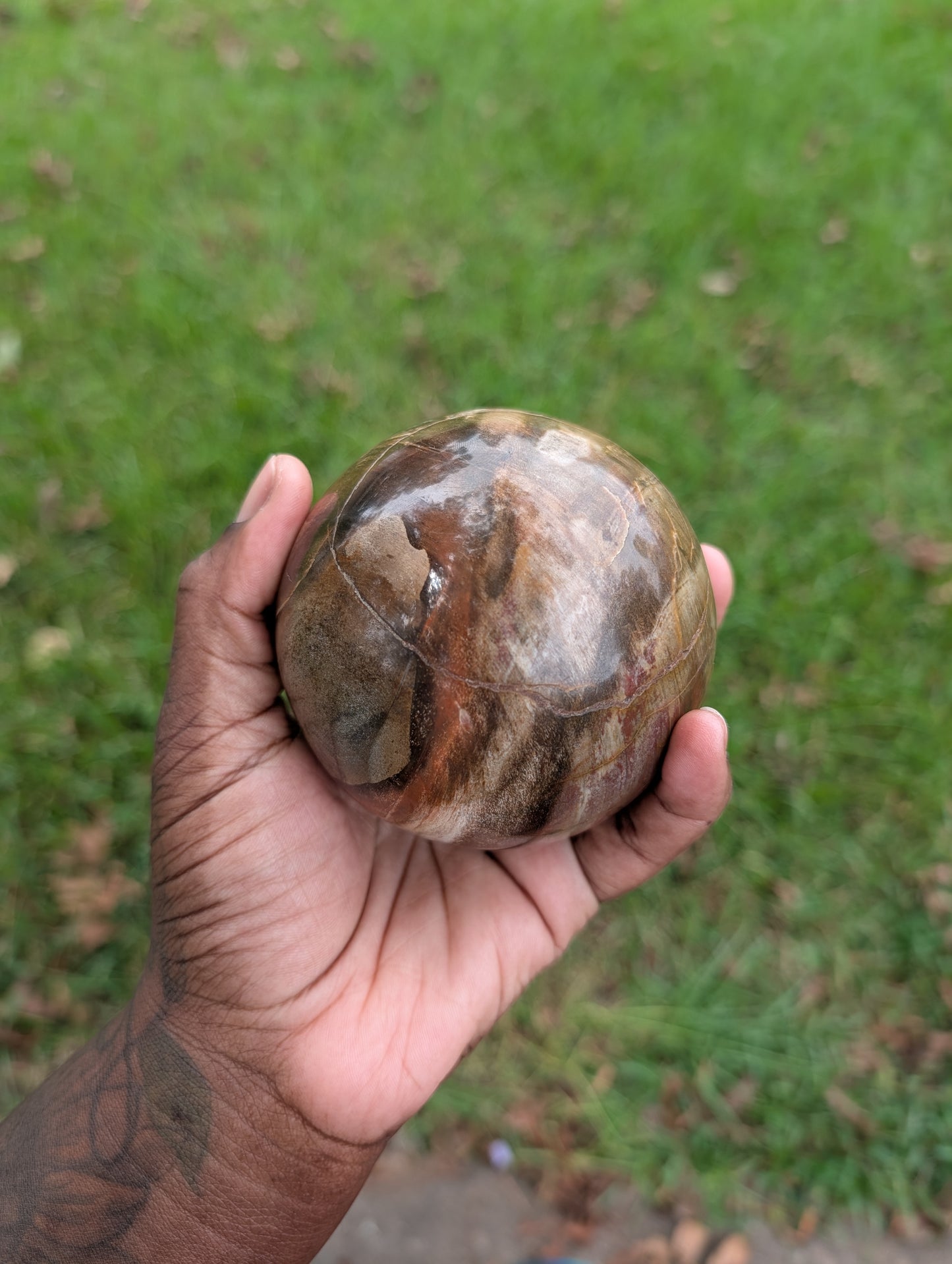 Money Agate Sphere