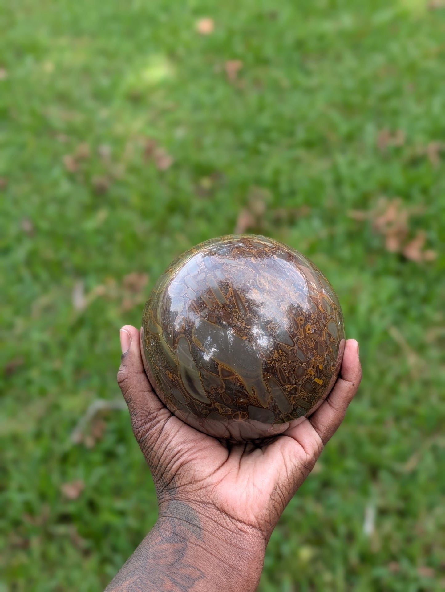 Bamboo Jasper Sphere