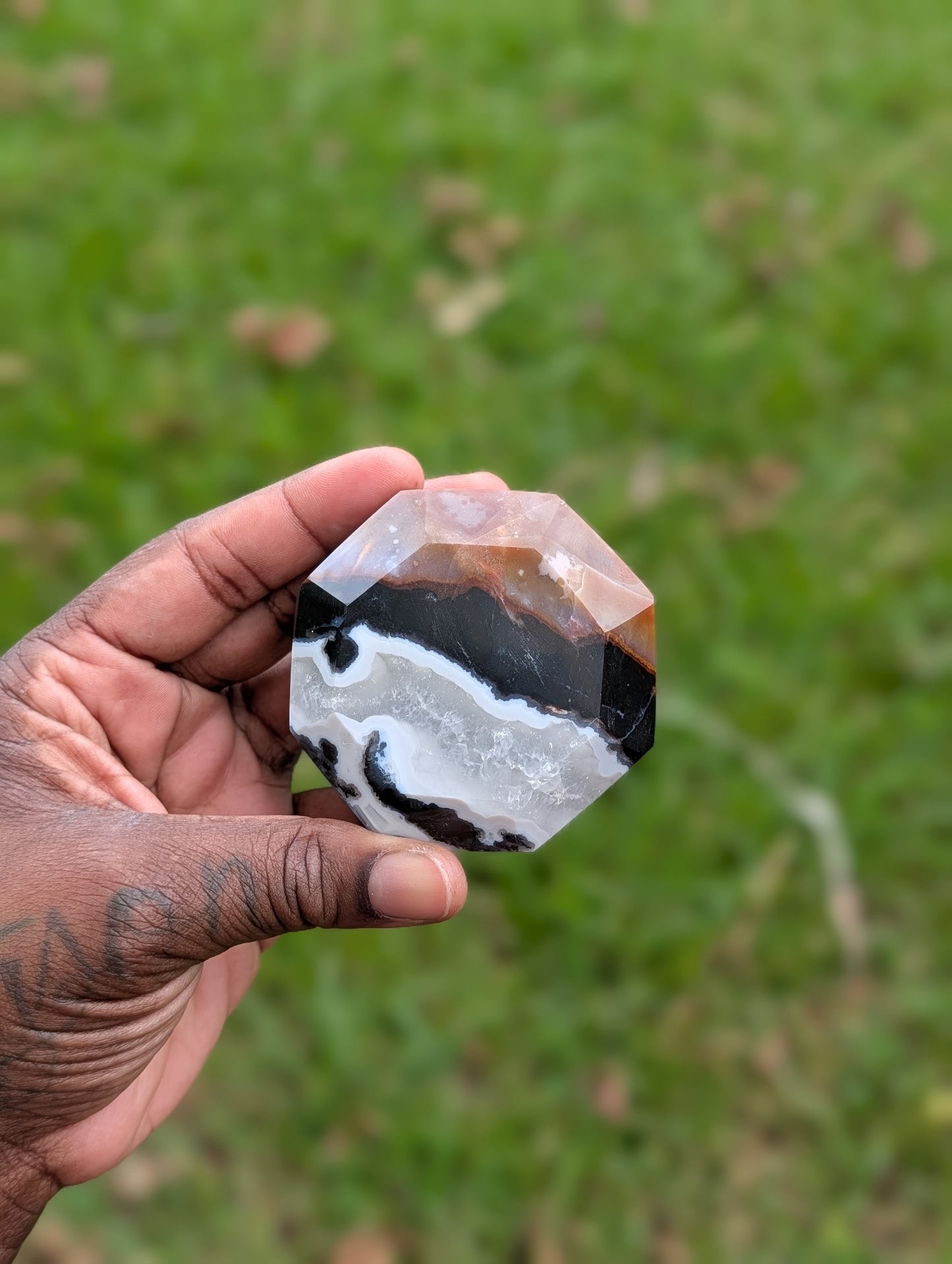 Black Stripe Agate Diamond