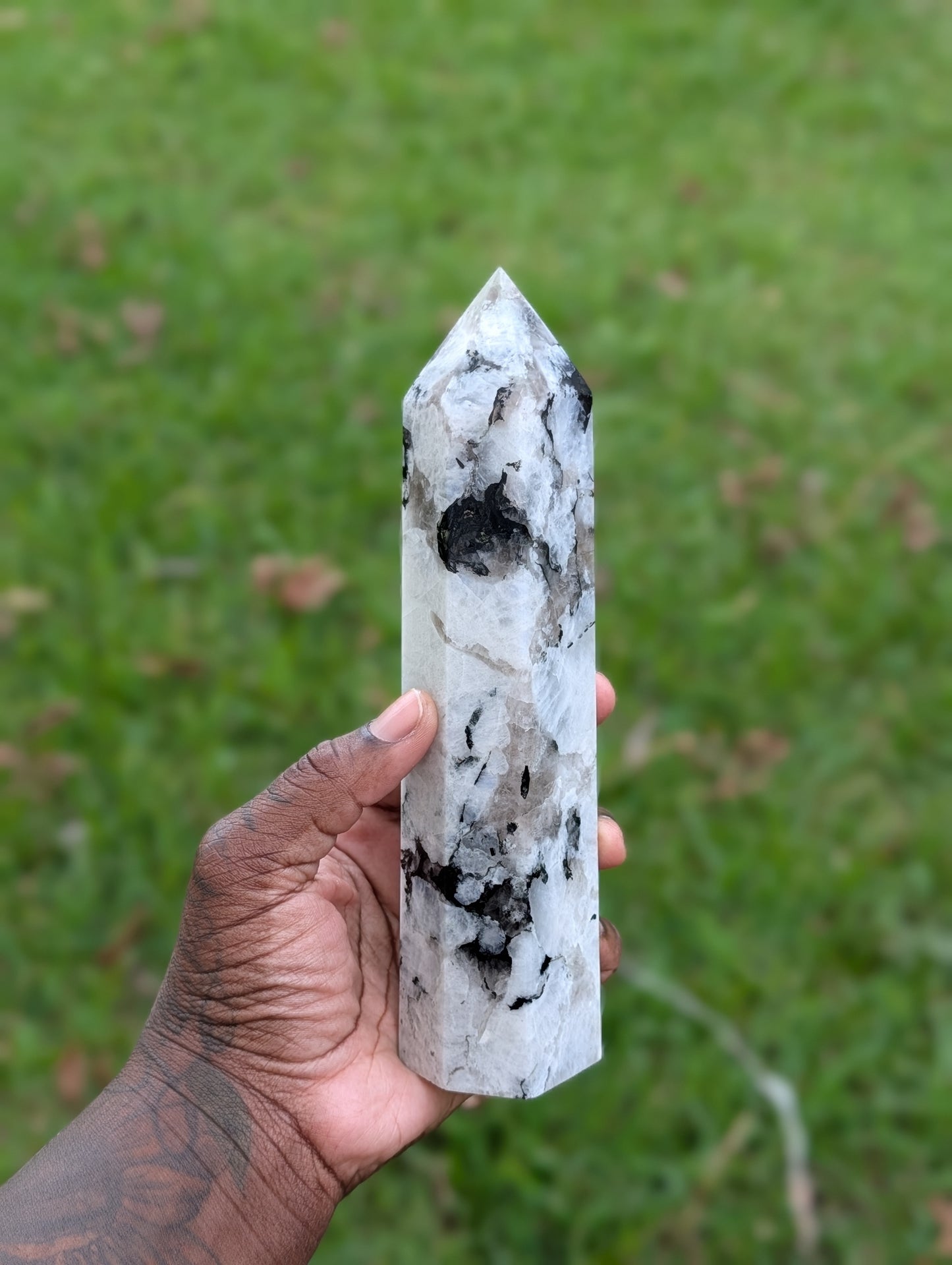 Medium Rainbow Moonstone Tower