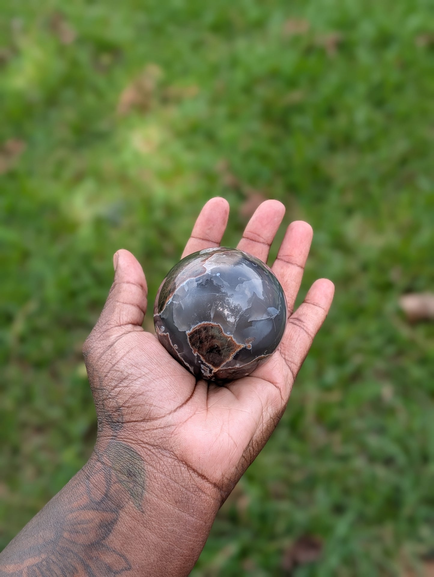 Football Agate Sphere