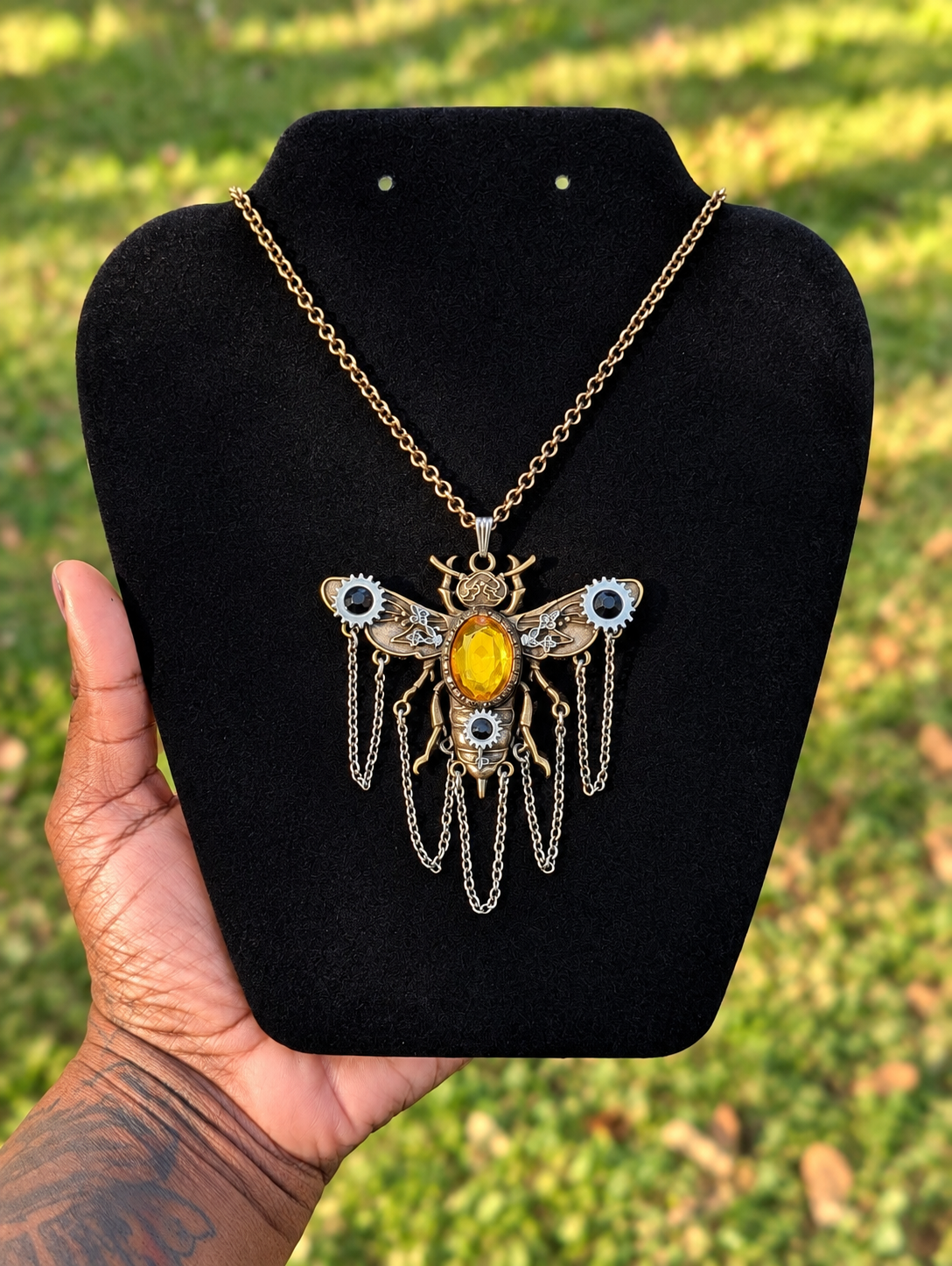 Golden Hive Pendant