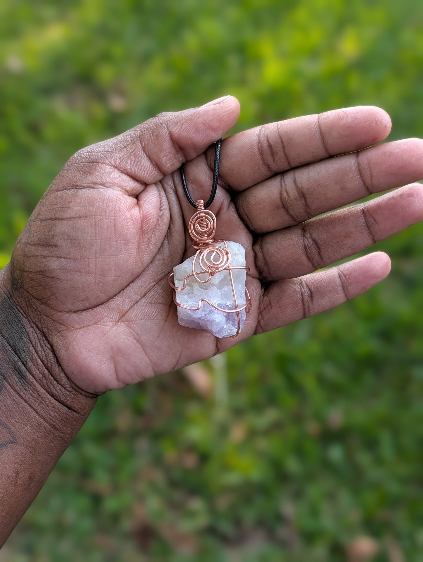 Raw Amethyst Pendant